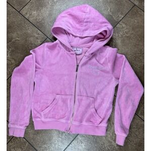 Juicy Couture Forever 21 Womens Full Zip Hoodie Jacket Pink Size Small